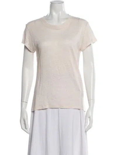 Pre-owned Iro Linen Crew Neck T-shirt In Pink