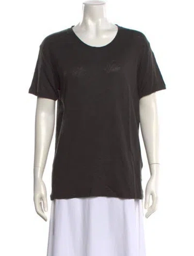Pre-owned Iro Linen Crew Neck T-shirt W/ Tags In Gray