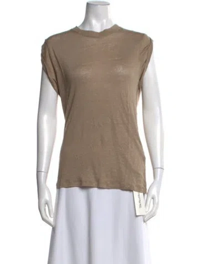 Pre-owned Iro Linen Crew Neck T-shirt W/ Tags In Neutral