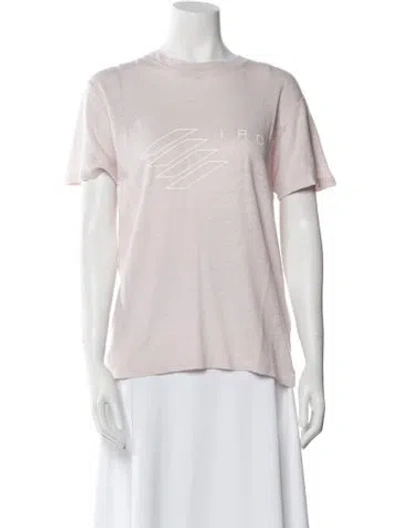 Pre-owned Iro Linen Crew Neck T-shirt W/ Tags In Pink