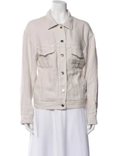 Pre-owned Iro Linen Denim Jacket In Neutral