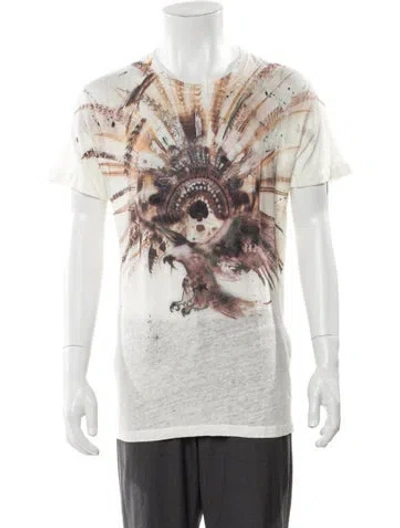 Pre-owned Iro Linen Graphic Print T-shirt W/ Tags In Neutral
