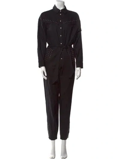 Pre-owned Iro Linen Jumpsuit In Black