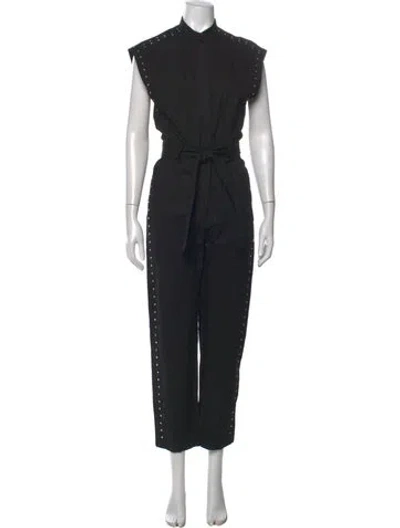 Pre-owned Iro Linen Jumpsuit In Black