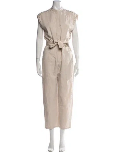 Pre-owned Iro Linen Jumpsuit In Neutrals