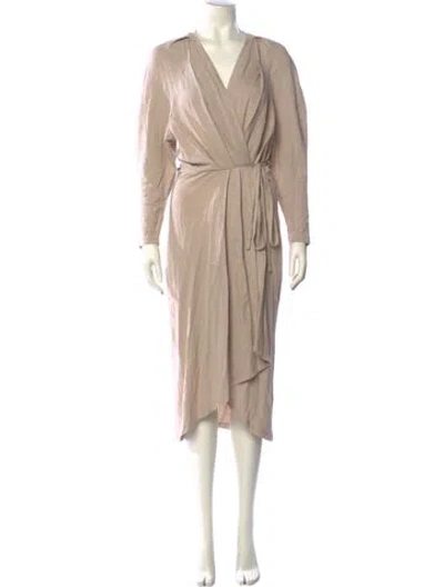 Pre-owned Iro Linen Long Dress W/ Tags In Neutral