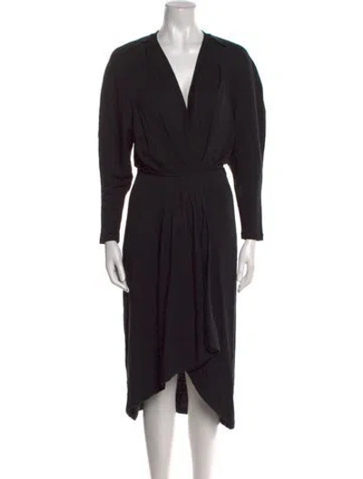 Pre-owned Iro Linen Midi Length Dress W/ Tags In Blue