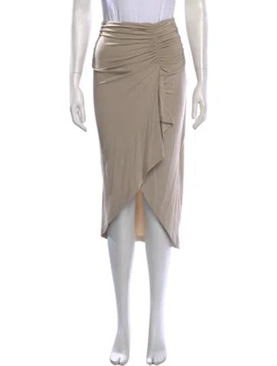 Pre-owned Iro Linen Midi Length Skirt In Neutrals