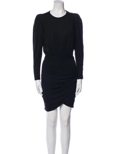 Pre-owned Iro Linen Mini Dress In Black