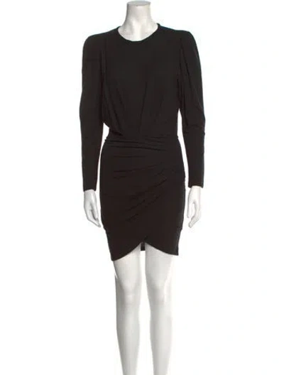 Pre-owned Iro Linen Mini Dress In Black