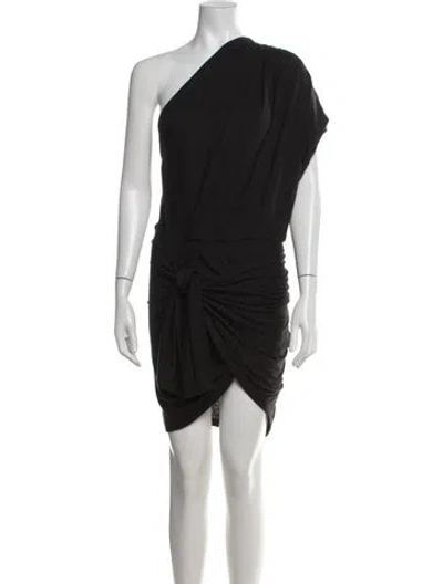Pre-owned Iro Linen Mini Dress In Black