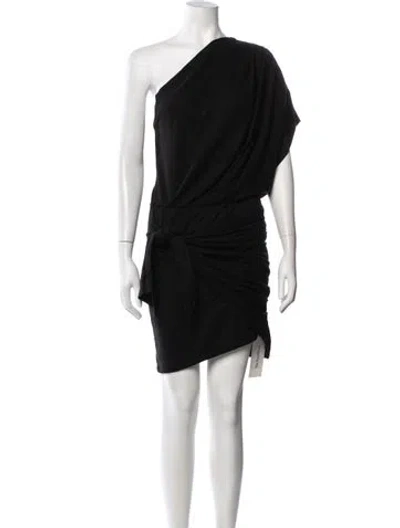 Pre-owned Iro Linen Mini Dress In Black