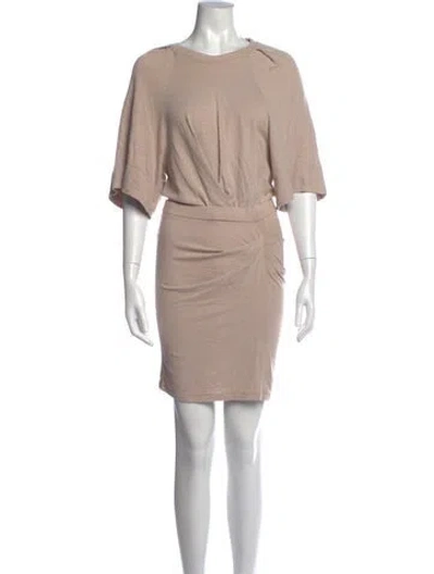 Pre-owned Iro Linen Mini Dress In Neutral