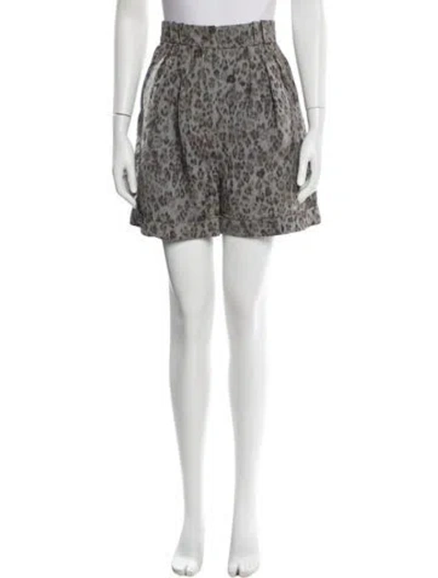 Pre-owned Iro Linen Mini Shorts In Green