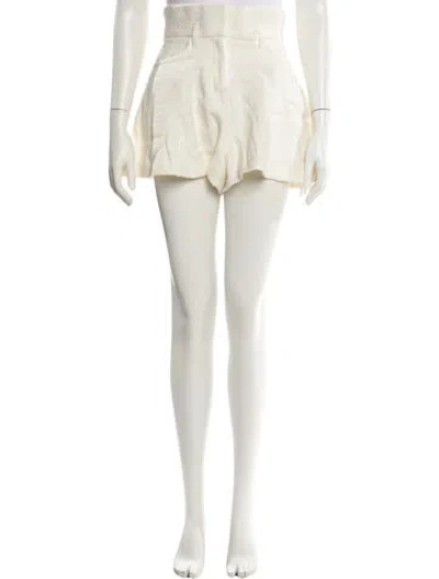 Pre-owned Iro Linen Mini Shorts In Neutral