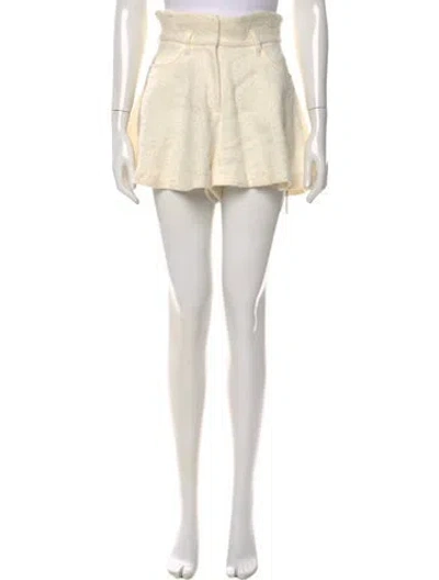 Pre-owned Iro Linen Mini Shorts In Neutral
