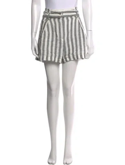 Pre-owned Iro Linen Mini Shorts In Neutral