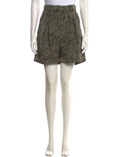 Pre-owned Iro Linen Mini Shorts In Neutral