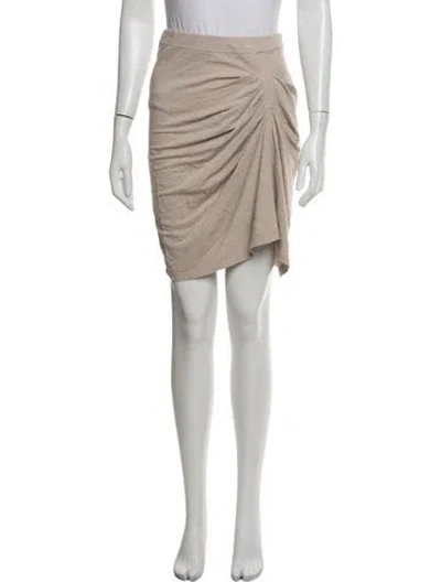 Pre-owned Iro Linen Mini Skirt In Neutrals
