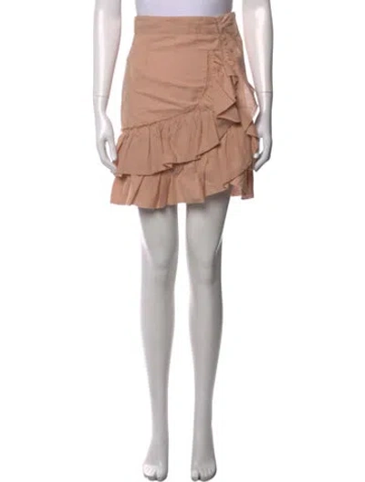 Pre-owned Iro Linen Mini Skirt In Neutrals