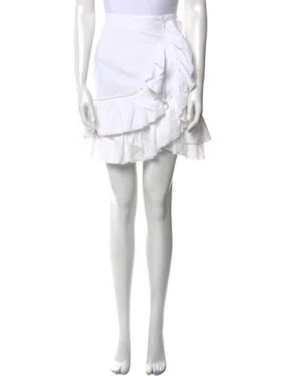 Pre-owned Iro Linen Mini Skirt In White