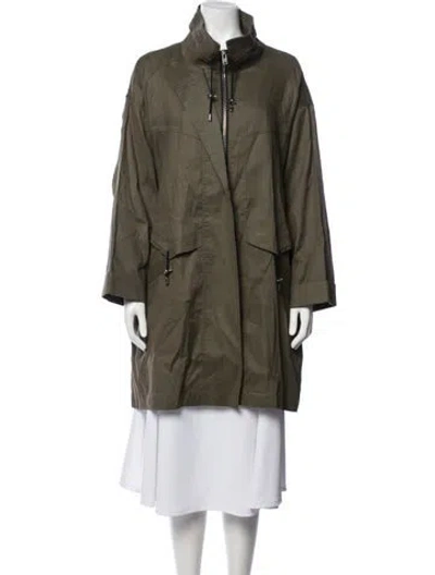 Pre-owned Iro Linen Parka In Green