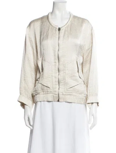Pre-owned Iro Linen Printed Evening Jacket In Neutral