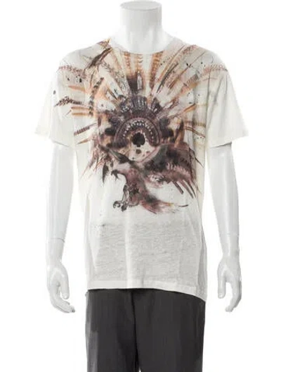 Pre-owned Iro Linen Printed Henley W/ Tags In Neutral