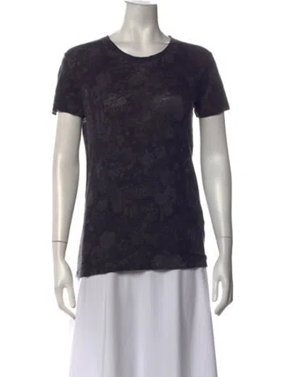 Pre-owned Iro Linen Scoop Neck T-shirt In Grey