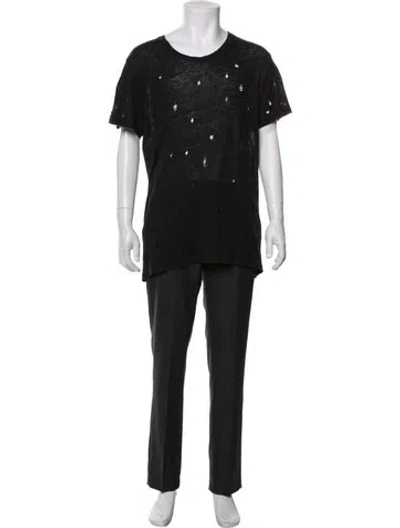 Pre-owned Iro Linen Short Sleeve Shirt In Black