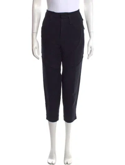 Pre-owned Iro Linen Straight Leg Pants In Black