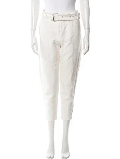 Pre-owned Iro Linen Straight Leg Pants In Neutral