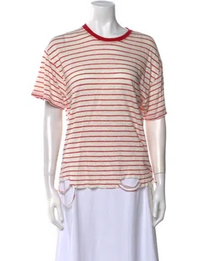 Pre-owned Iro Linen Striped Sweater In Multi