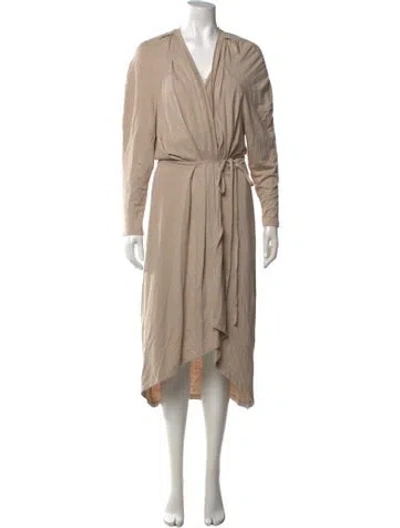 Pre-owned Iro Linen V-neck Sweater W/ Tags In Neutral
