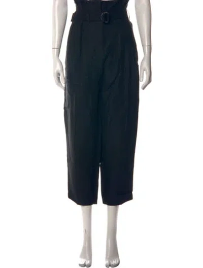 Pre-owned Iro Linen Wide Leg Pants In Black