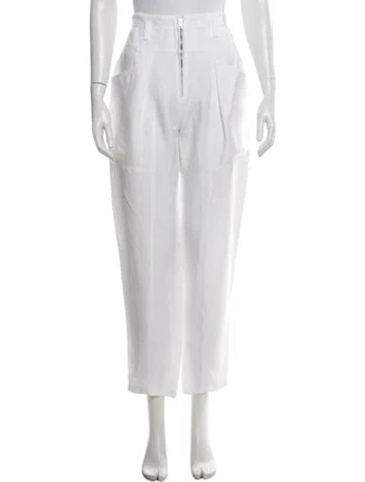 Pre-owned Iro Linen Wide Leg Pants In White
