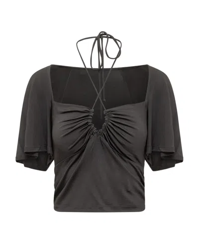 Iro Short-sleeve Top In Black