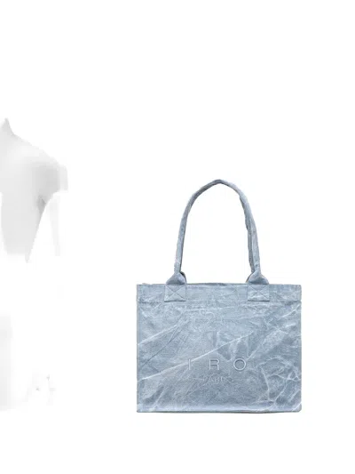 Iro Logo-embroidered Tote Bag In Blue