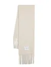 Iro Fringe-edge Brushed Scarf In Grey