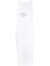 Iro Logo-print Fitted Dress In White