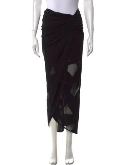 Pre-owned Iro Long Skirt In Black