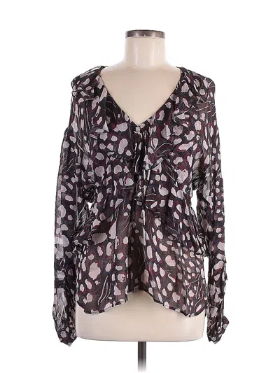 Pre-owned Iro Long Sleeve Blouse In Black