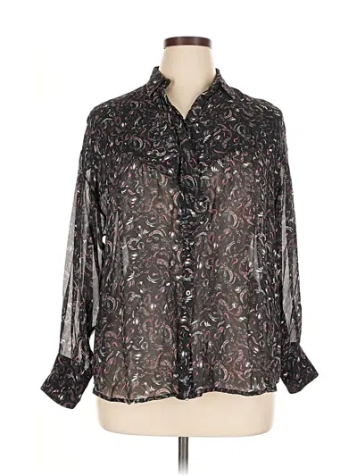 Pre-owned Iro Long Sleeve Blouse In Black