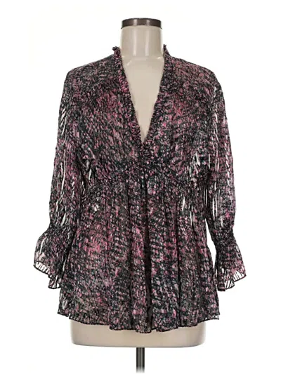 Pre-owned Iro Long Sleeve Blouse In Black