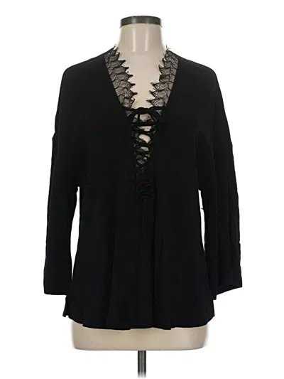 Pre-owned Iro Long Sleeve Blouse In Black