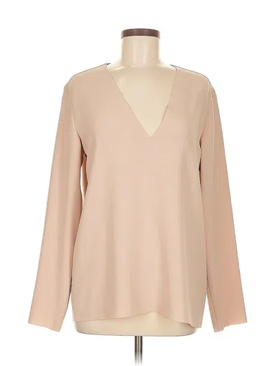 Pre-owned Iro Long Sleeve Blouse In Brown