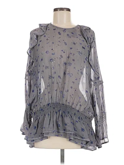 Pre-owned Iro Long Sleeve Blouse In Gray