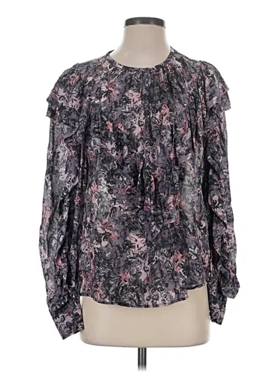 Pre-owned Iro Long Sleeve Blouse In Gray