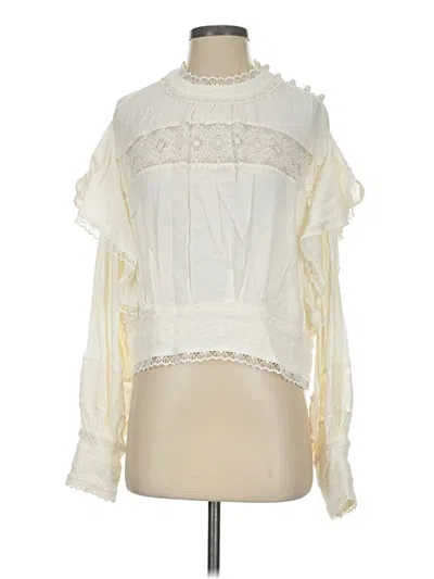 Pre-owned Iro Long Sleeve Blouse In Ivory