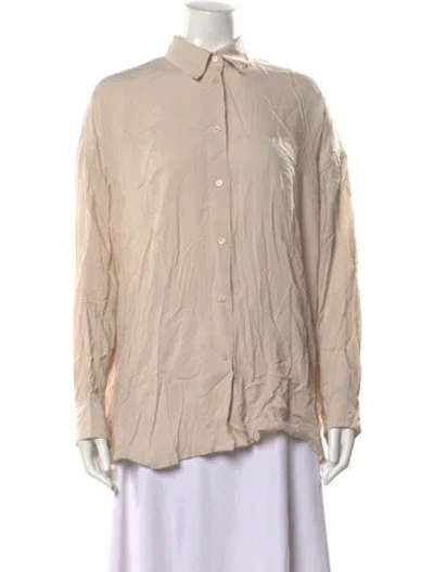 Pre-owned Iro Long Sleeve Blouse In Neutral